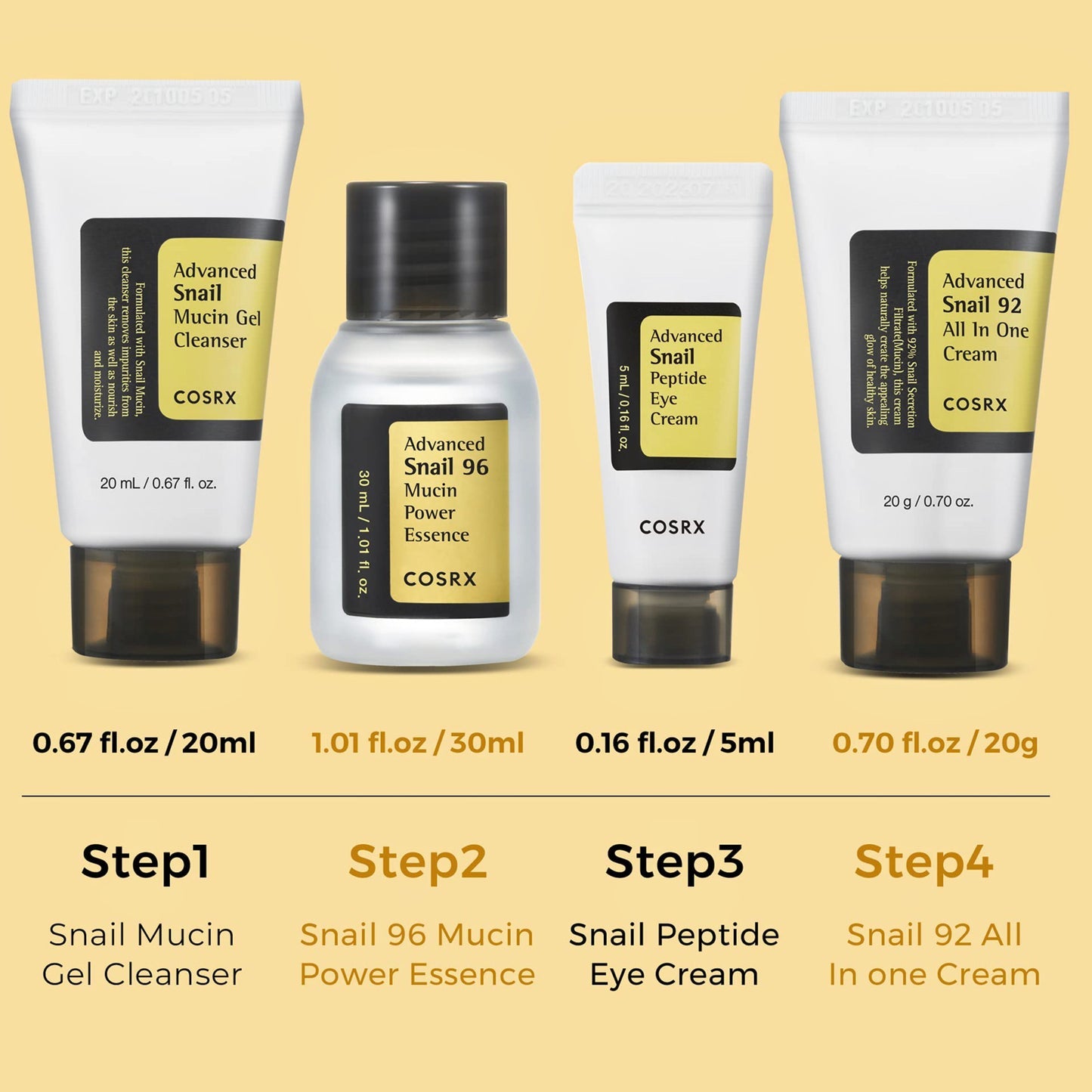 COSRX - All About Snail Trial Kit - Kit découverte