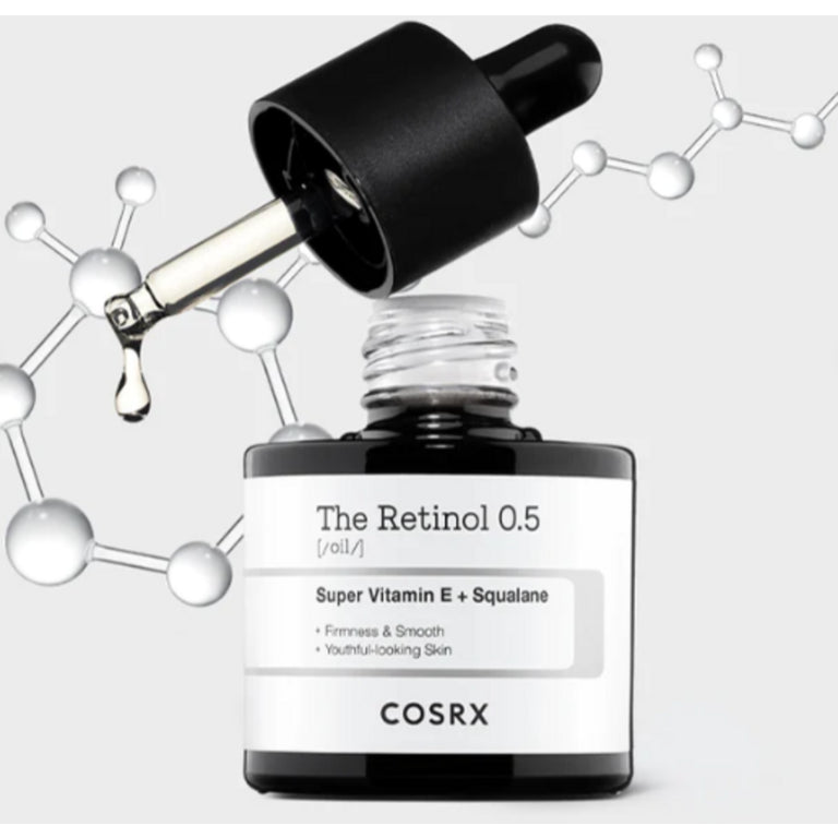 COSRX - The Retinol 0.5 Oil Huile au rétinol pour un teint jeune et éclatant